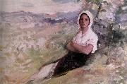 Nicolae Grigorescu Sepherdess France oil painting artist